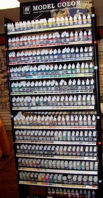 Full Vallejo Model Color Rack